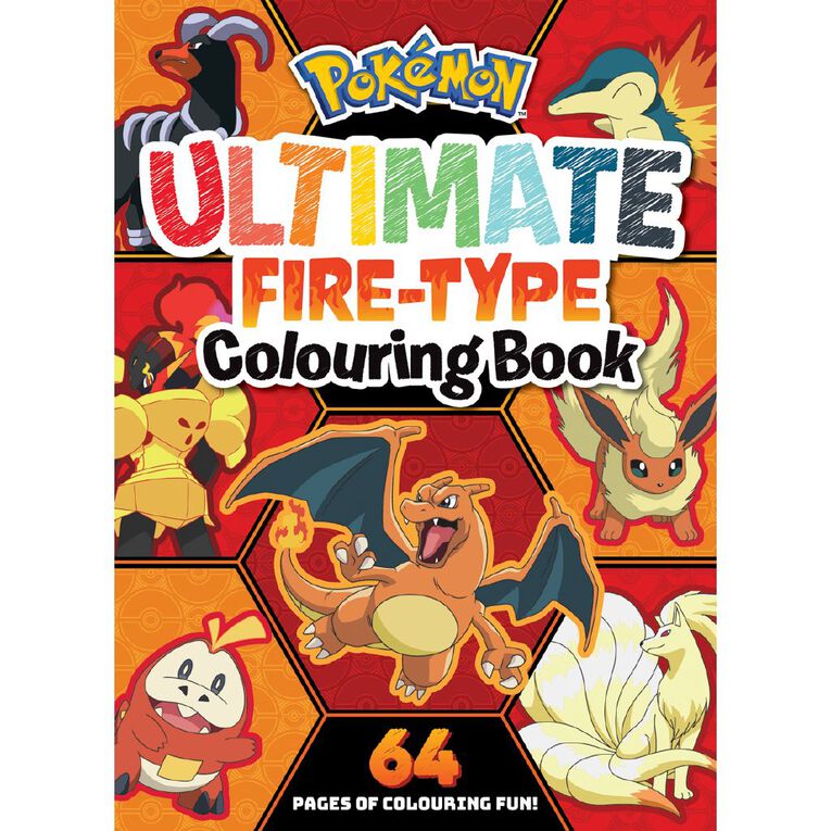 Pokemon: Ultimate Fire-Type Colouring Book, , hi-res