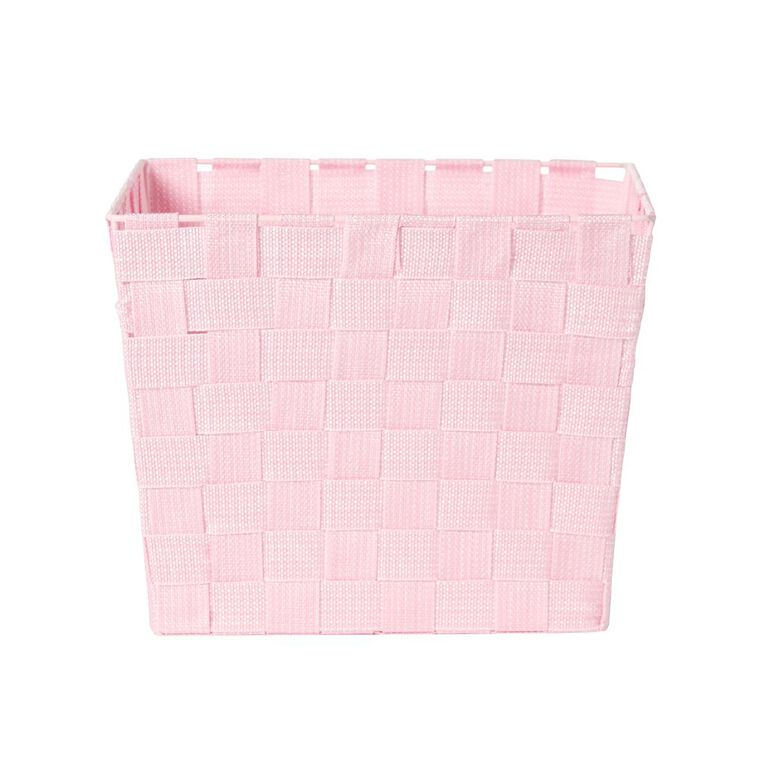 Living & Co Woven Basket Pink Medium, , hi-res