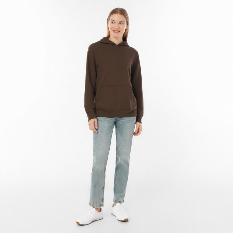 H&H Women's Essential Pullover Hoodie, Brown Dark, hi-res