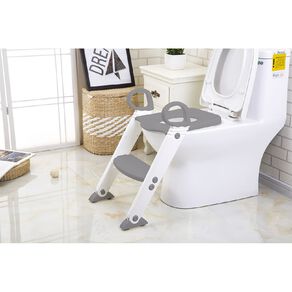 Babywise Toilet Step Ladder White Grey Colour