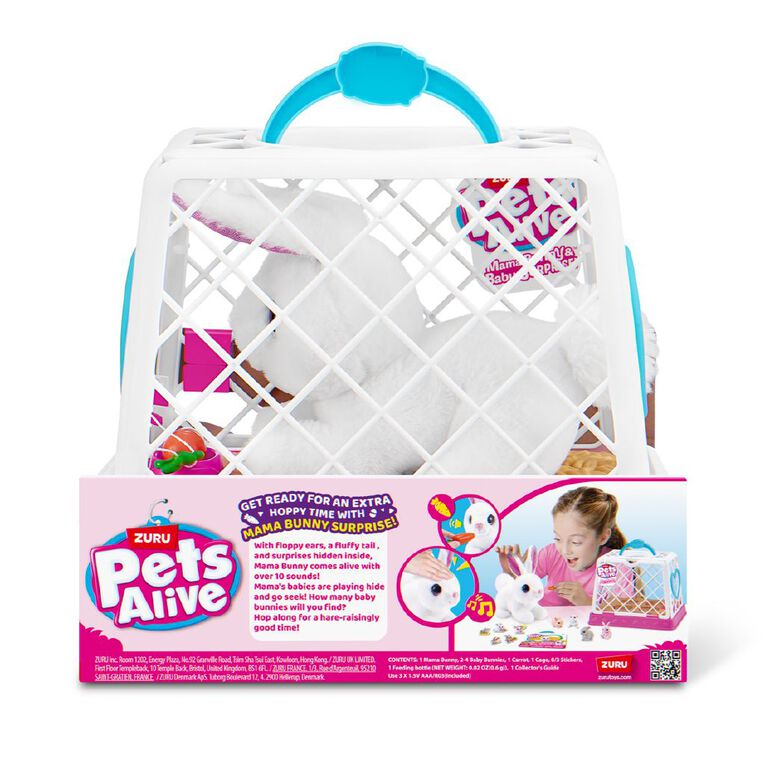 Zuru Pets Alive Mama & Baby Surprise Mama Bunny Assorted, , hi-res