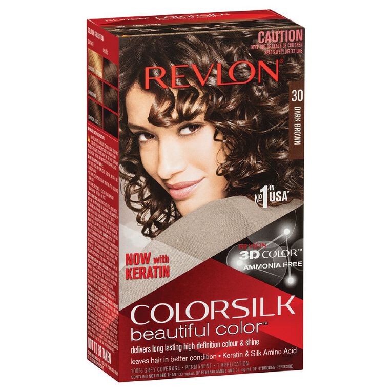 Revlon Colorsilk Hair Colour Dark Brown 30, , hi-res