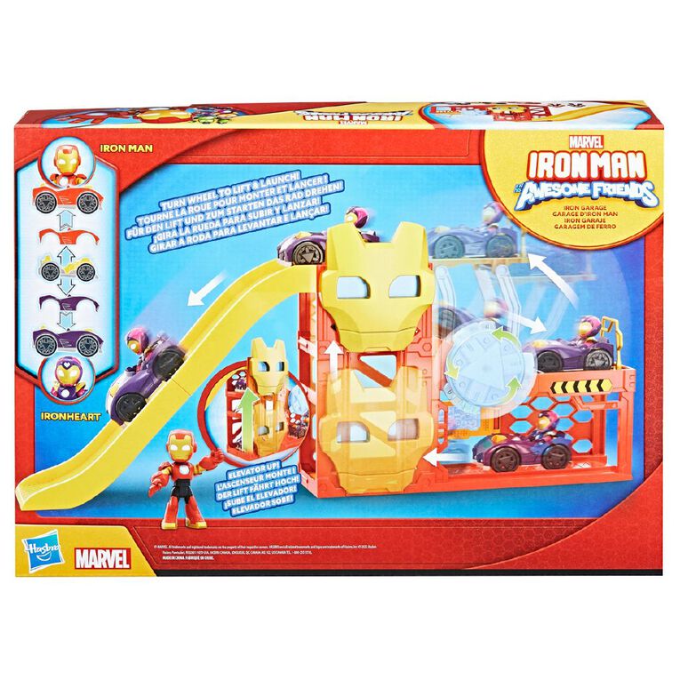 Marvel Iron Man & Friends Iron Garage Playset, , hi-res