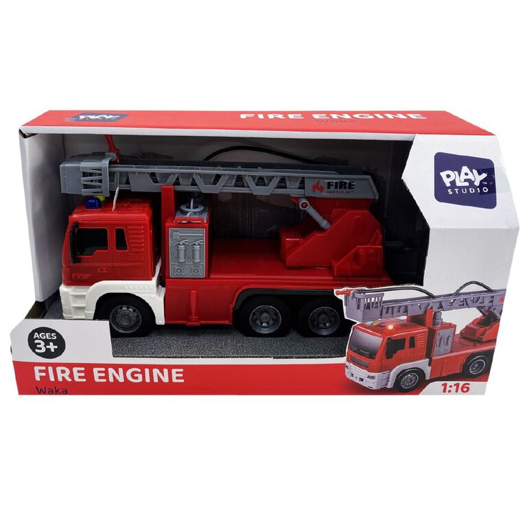 Play Studio Friction Fire Engine 1:16, , hi-res