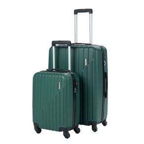 Living & Co Hard Textured Suitcases 2 Piece Set Sea Pine