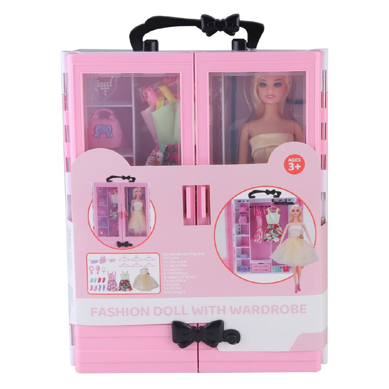 Fashion Doll Set with wardrobe, , hi-res