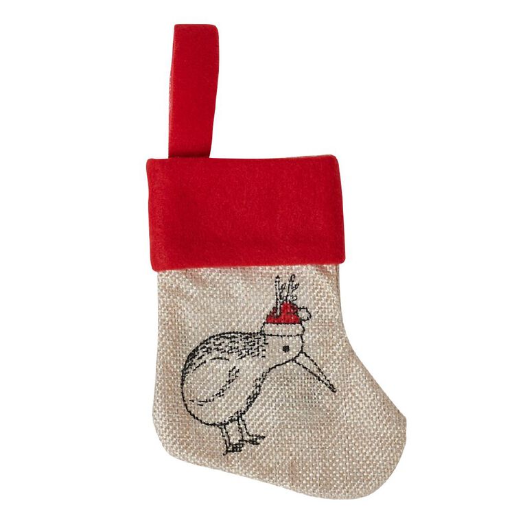 Wonderland Novelty Mini Christmas Stocking Assorted 15cm, , hi-res