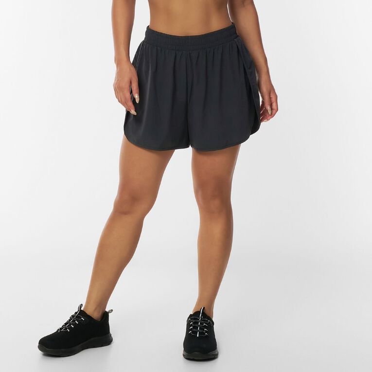 Active Intent Women's 2in1 Training Shorts, Black, hi-res