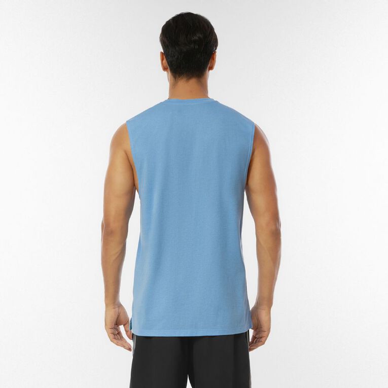 Active Intent Men's Muscle Tank, Blue Mid, hi-res