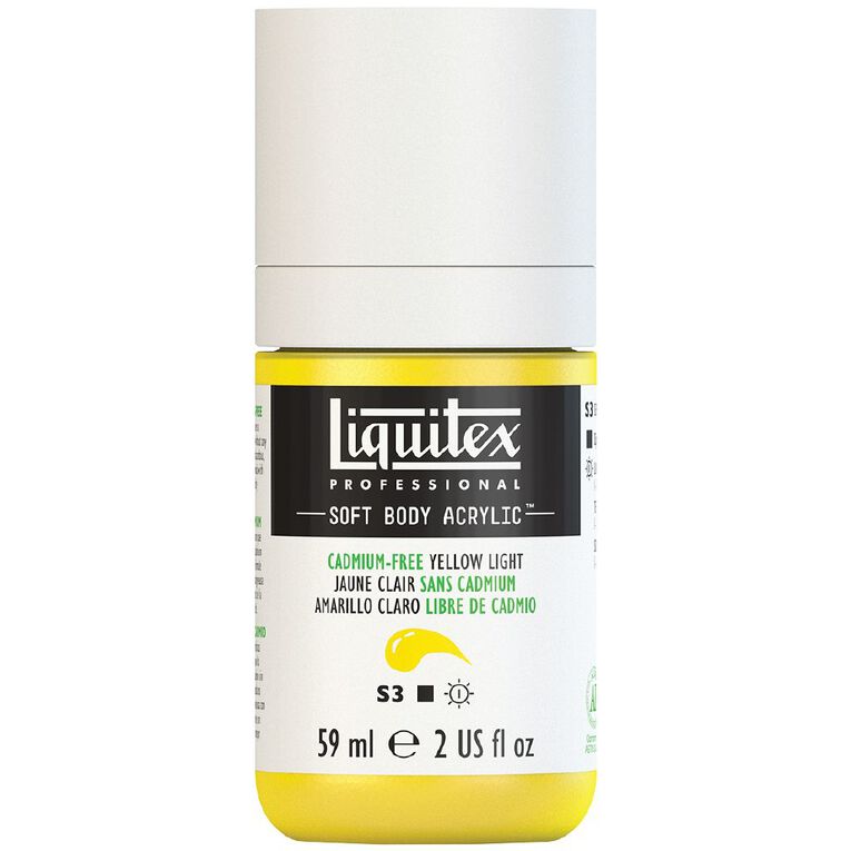 Liquitex Soft Body Acrylic Paint Cadmium Free Light Yellow, , hi-res