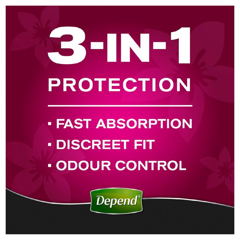 Depend Real Fit Regular Underwear Female Medium, , hi-res