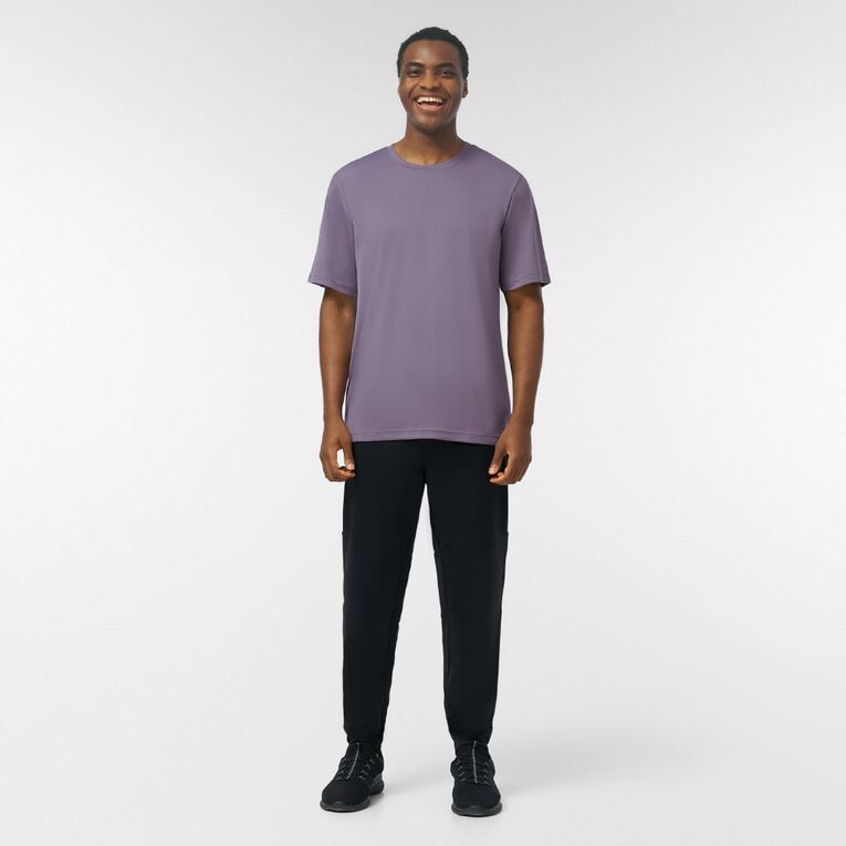 Active Intent Men's Cooldry Tee, Purple Mid, hi-res
