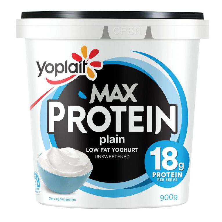 Yoplait Protein Max Plain Yoghurt 900g, , hi-res