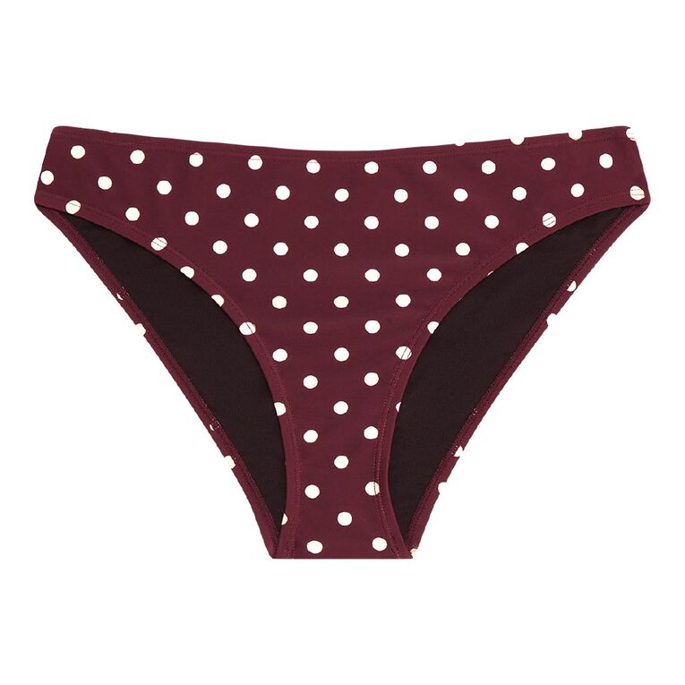 H&H Women's Classic Bikini Pants, Red Dark, hi-res