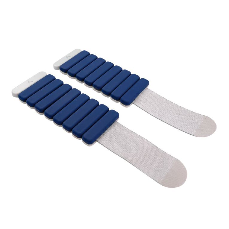 Active Intent Fitness Silicone Weight Bracelet 1kg Blue 2 Pack, , hi-res