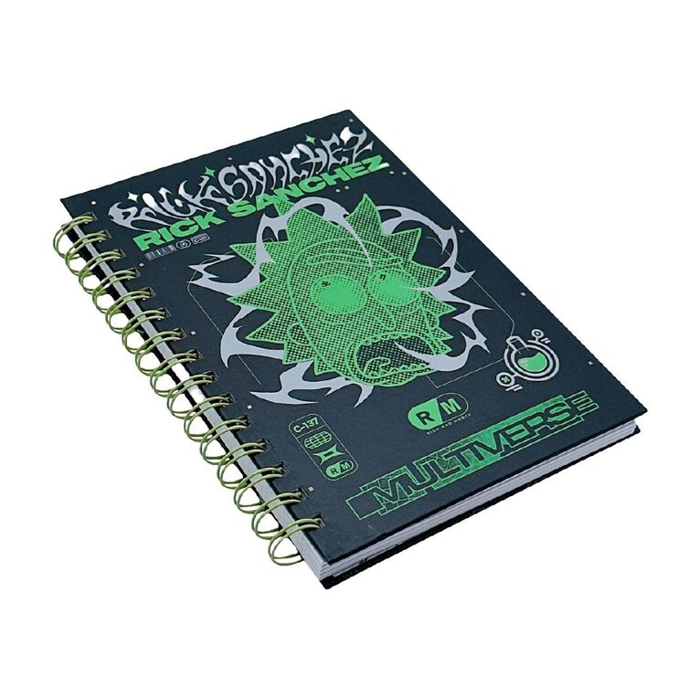 Rick and Morty Spiral Notebook A5, , hi-res