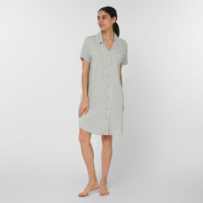 H&H Women's Knit Button Front Nightie