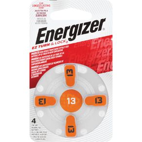 Energizer Hearing Aid Batteries AZ13 4 Pack 4 Pack
