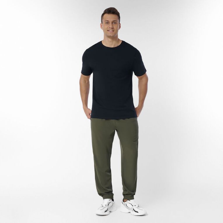 Active Intent Men's Stretch Tech Shell Pants, Green Mid, hi-res