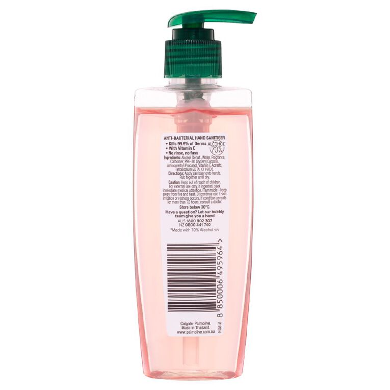 Palmolive Cherry Blossom Hand Sanitiser Pump 200ml, , hi-res