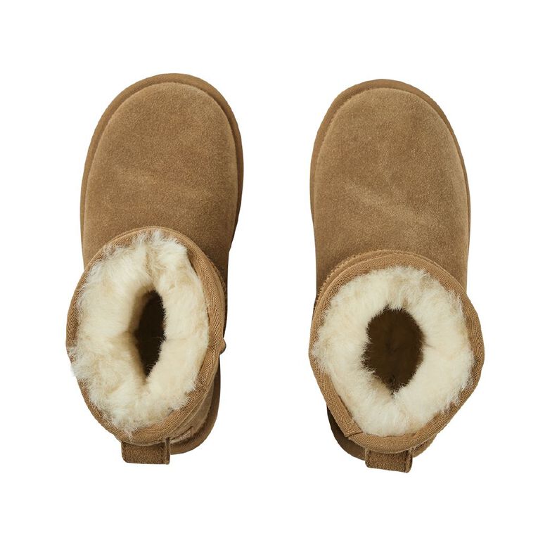 NEW ZEALAND SHEEPSKIN CO. Kids' Sheepskin Lined Ankle Slipper Boots, Brown Light, hi-res