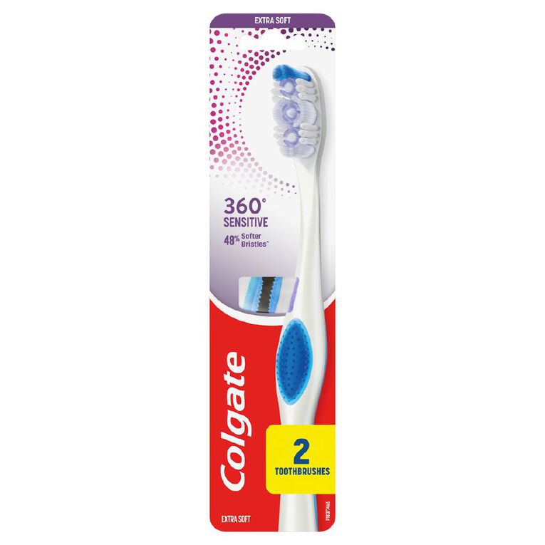 Colgate 360 Sensitive Pro Relief Toothbrush 2 Pack, , hi-res