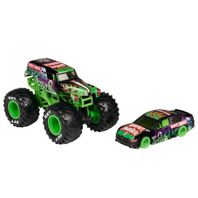 Monster Jam 1:64 Truck and Race Car Assorted, , hi-res
