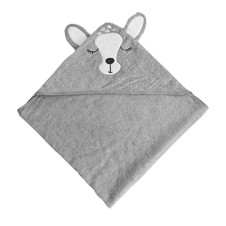 Babywise Hooded Towel Deer 75cm x 75cm, , hi-res