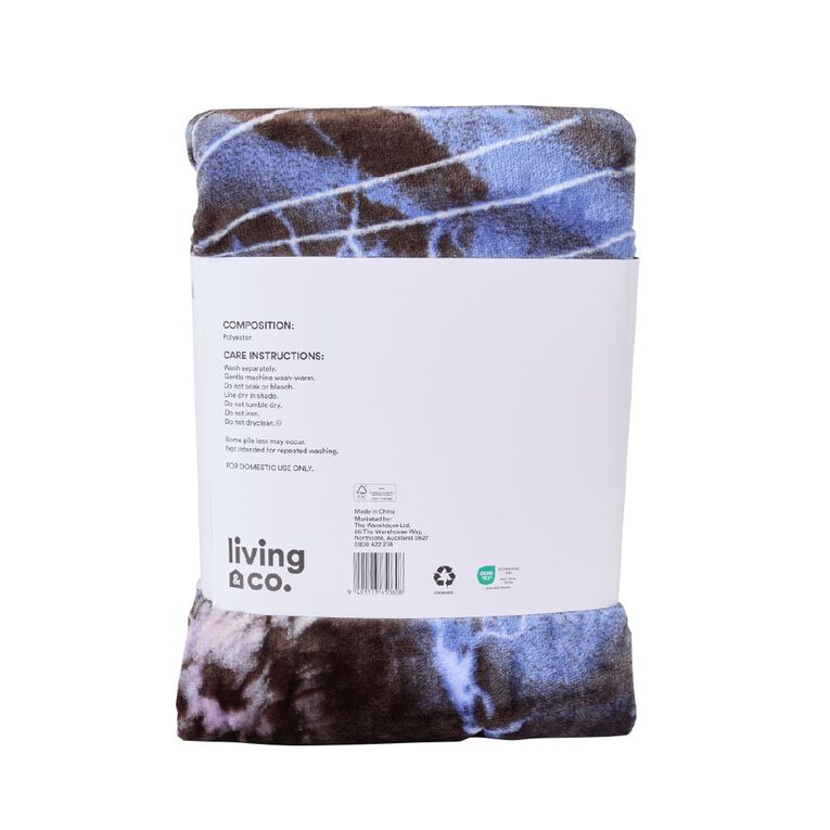 Living & Co 400gsm Mink Feel Blanket Tiger Multi-Coloured Queen, , hi-res