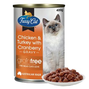 Fussy Cat Grain Free Chicken and Turkey with Cranberry 400g