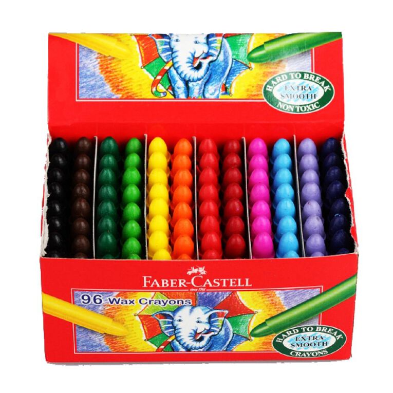 Faber-Castell Chublet Wax Crayons Pack Of 96, , hi-res
