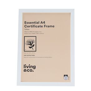 Living & Co Essential Certificate Frame A4 White