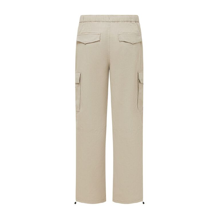 Garage Men's Pants Relaxed Elastic Waist, Brown Light, hi-res