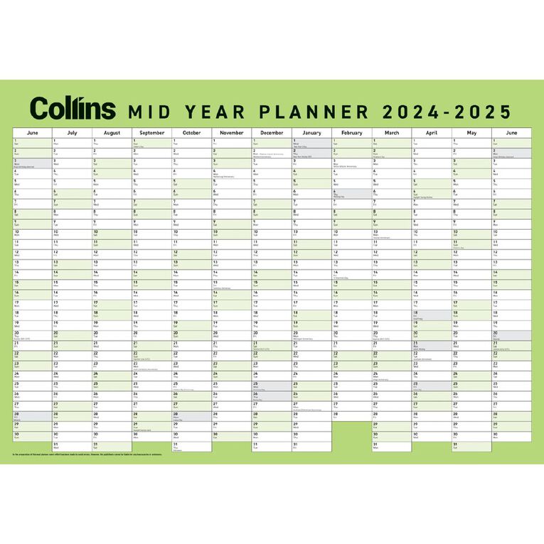 Collins Wall Planner Mid Year Large 2026-2027, , hi-res