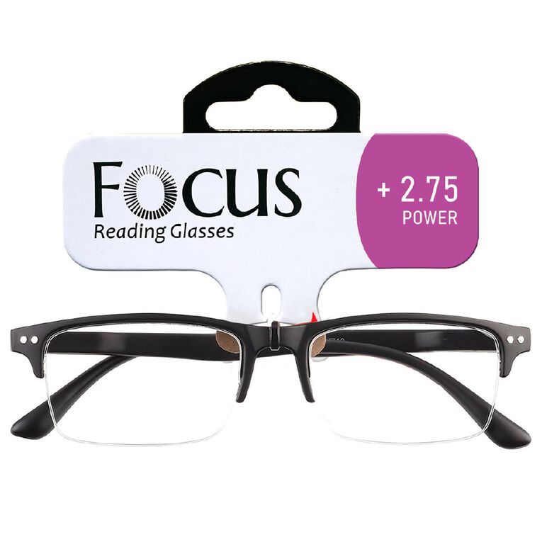 Focus Reading Glasses Half Eye +2.75, , hi-res