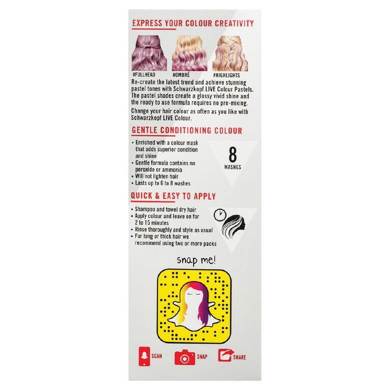Schwarzkopf LIVE Colour Pastels Lilac Blush The Warehouse
