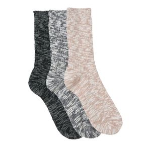 H&H Women's Chunky Rib Crew Socks 3 Pack