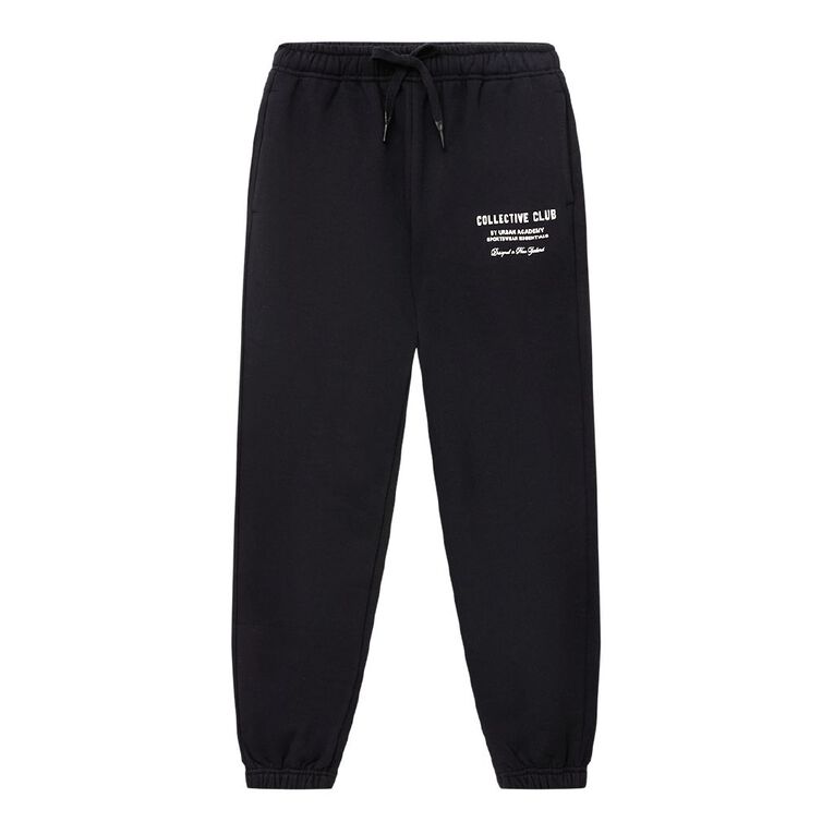 Young Original Urban Academy Heavy Weight Cuffed Trackpants, Black, hi-res