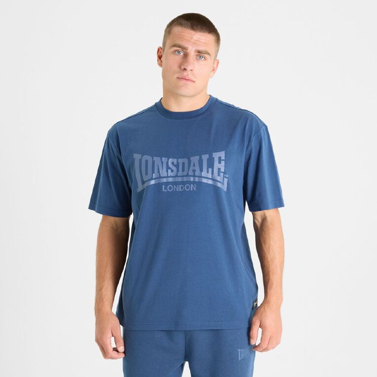 Lonsdale Unisex Tee, Navy, hi-res