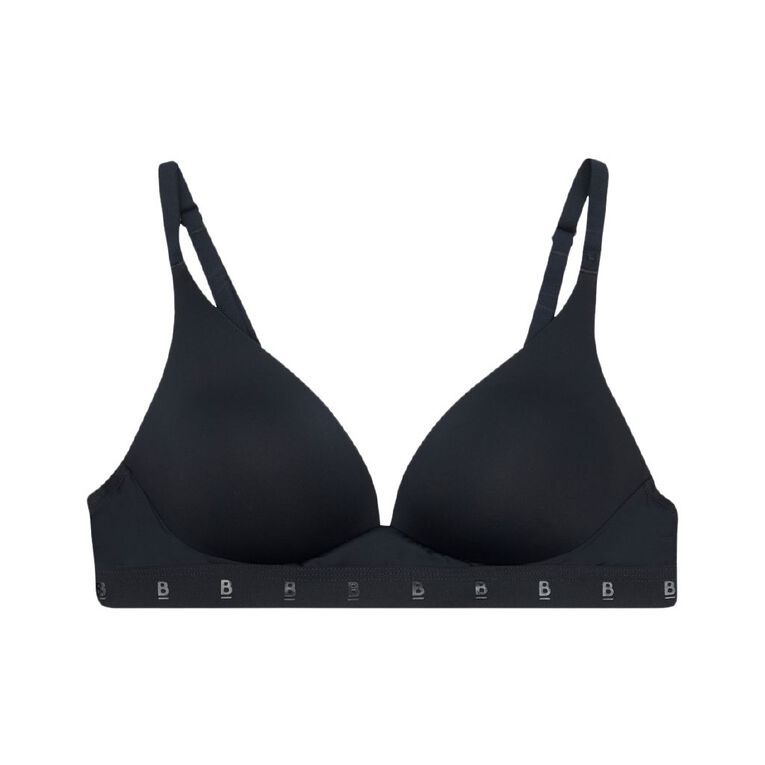 B FOR BONDS Women's Wirefree Tee Bra, Black, hi-res