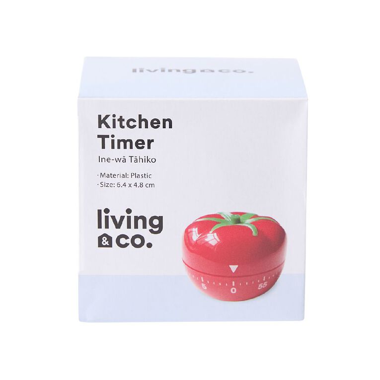 Living & Co Magnetic Kitchen Timer Red, , hi-res