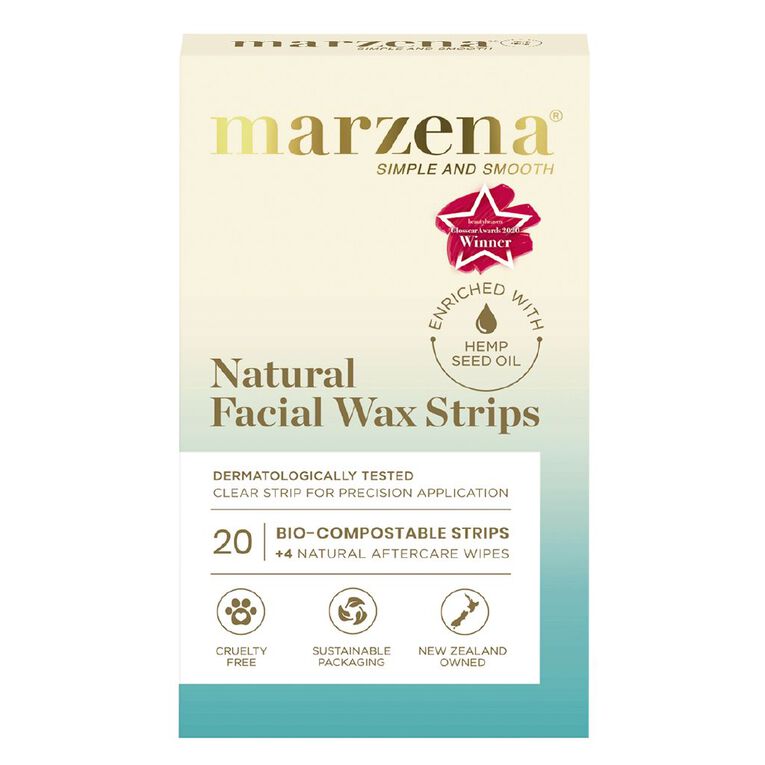 Marzena Marzena Facial Wax Strips 20 Pack The Warehouse