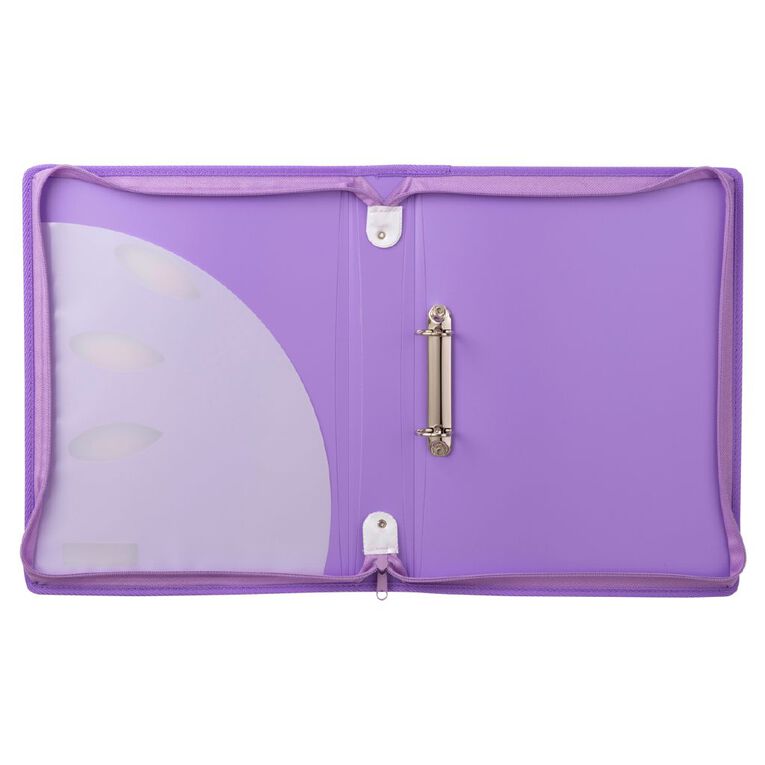 ColourHide Ring Zipper Binder, , hi-res