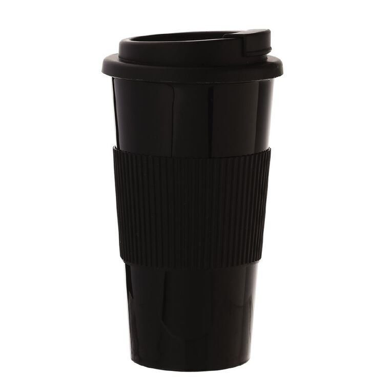 Living & Co Travel Mug Reusable Black, , hi-res