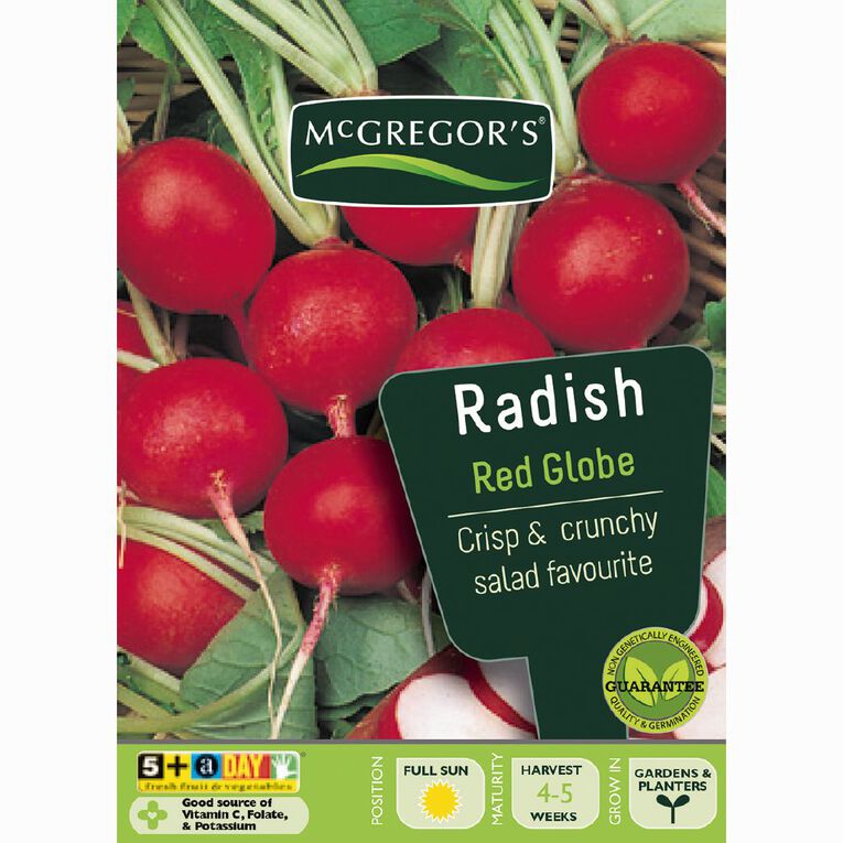 McGregor's Red Globe Radish Vegetable Seeds, , hi-res