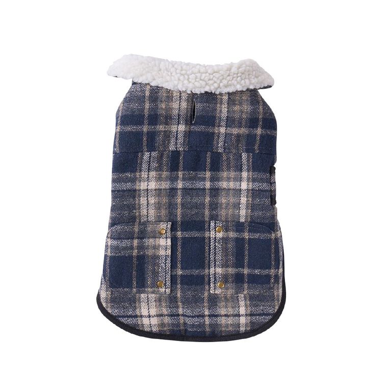 Petzone Check Jacket Blue Small, , hi-res