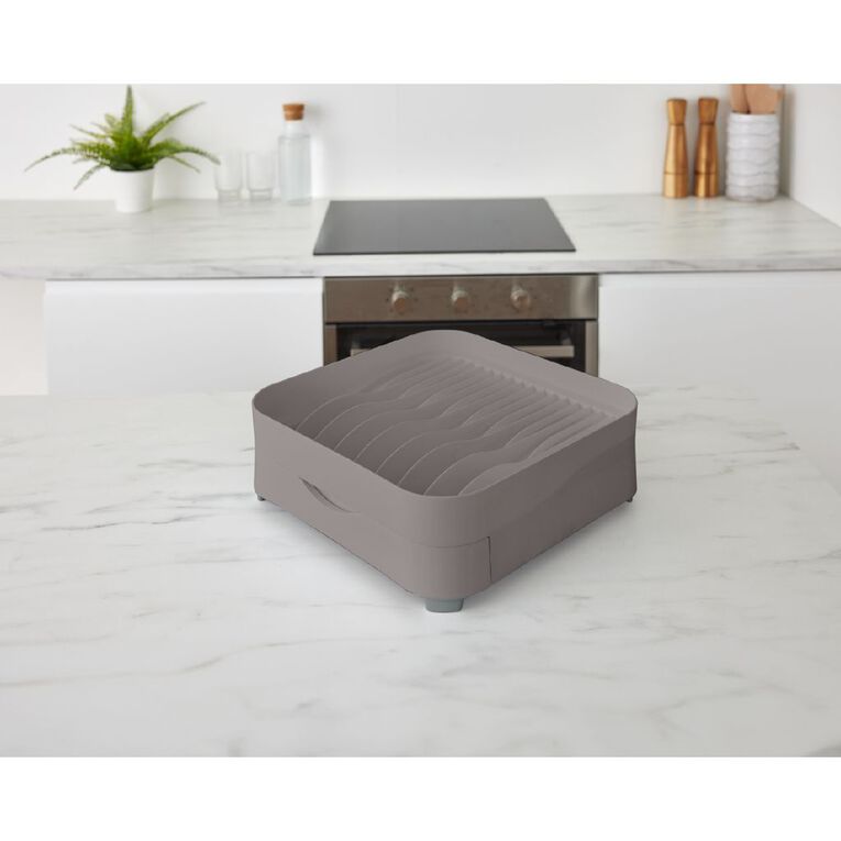 Living & Co Expanding Dishrack With Cutlery Holder, , hi-res