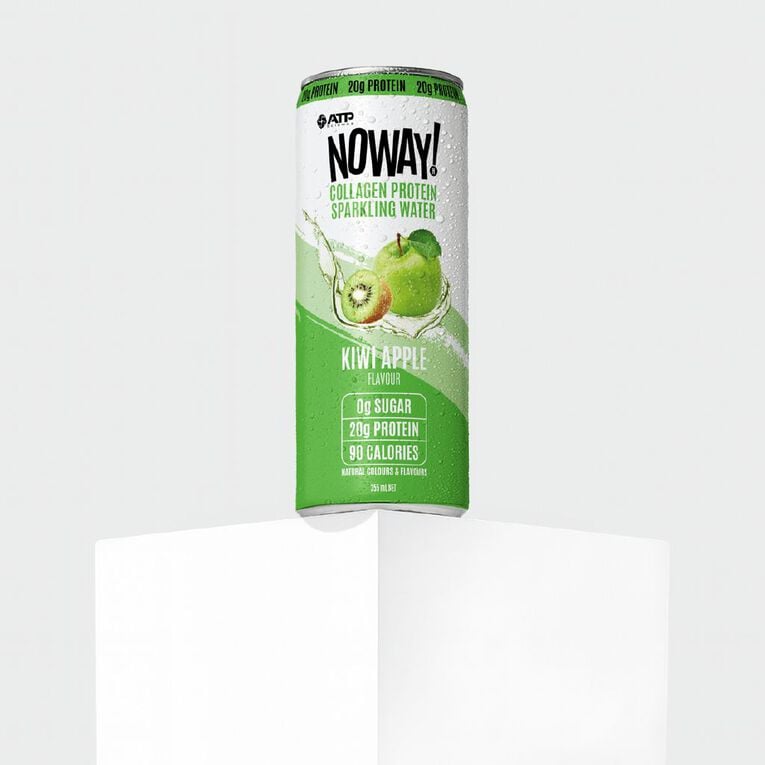 NoWay Collagen Sparkling Water Kiwi Apple 355ml, , hi-res