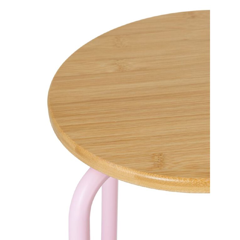 Living & Co Stool with Pink Legs Multi-Coloured, , hi-res