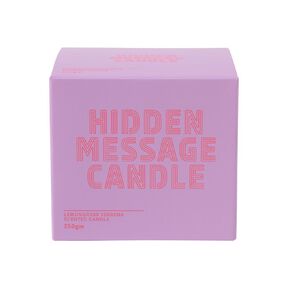 Living & Co Hidden Message Candle Lemongrass Verbena 250g 250g